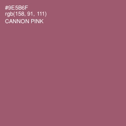 #9E5B6F - Cannon Pink Color Image